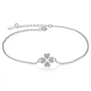 Lucky Four Leaf Clover Charm Bracelet -Selection of models